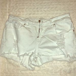 White Bull Head Shorts